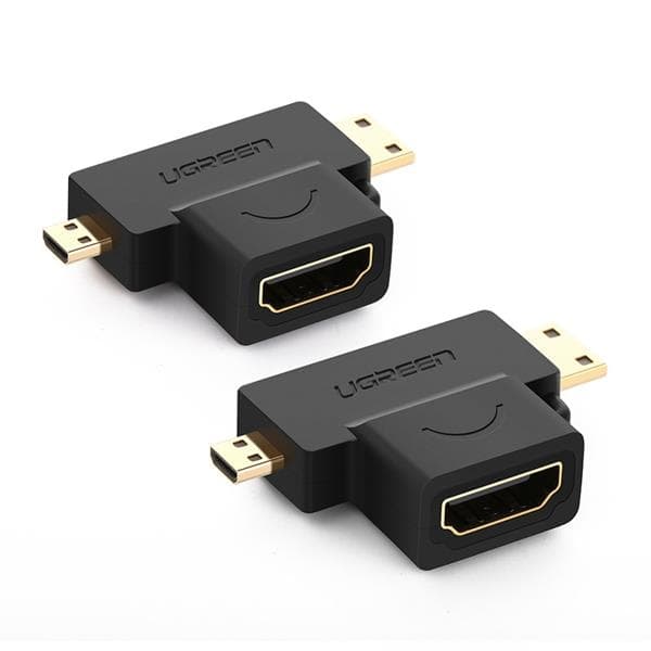 Ugreen Micro HDMI + Mini HDMI Adapter - Svart