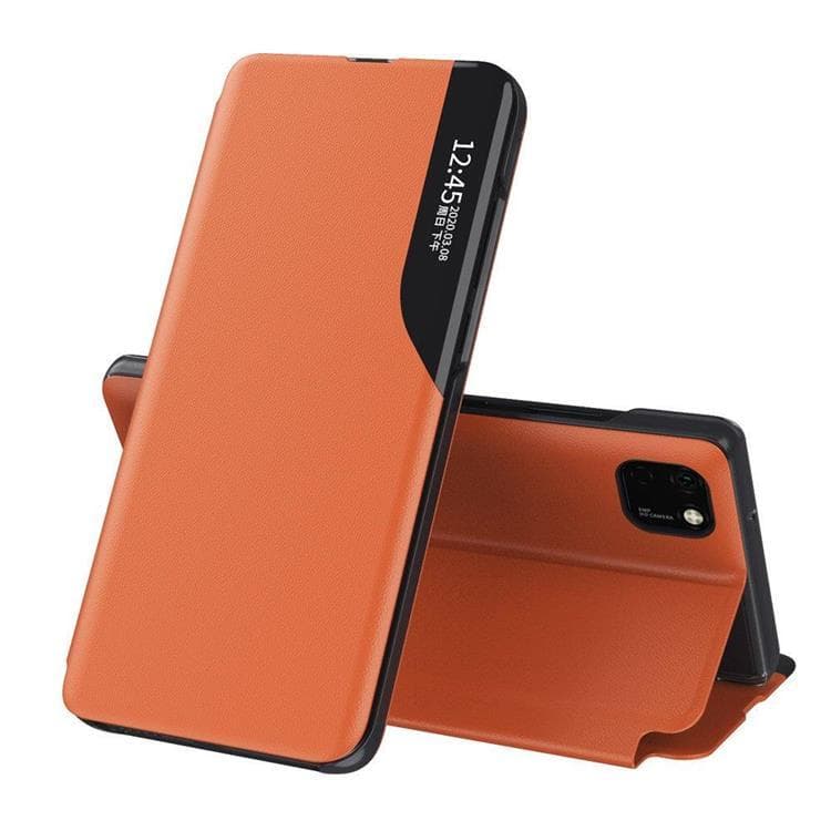 Eco Leather View Fodral Huawei Y6p / Honor 9A - Orange