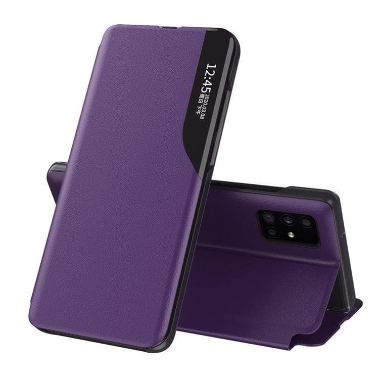 Eco Leather View Fodral Galaxy S20 Ultra - Lila