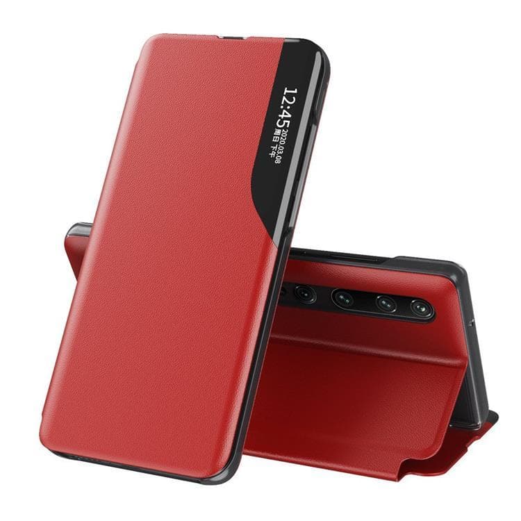 Eco Leather View Fodral Xiaomi Mi 10T / 10T Pro - Röd