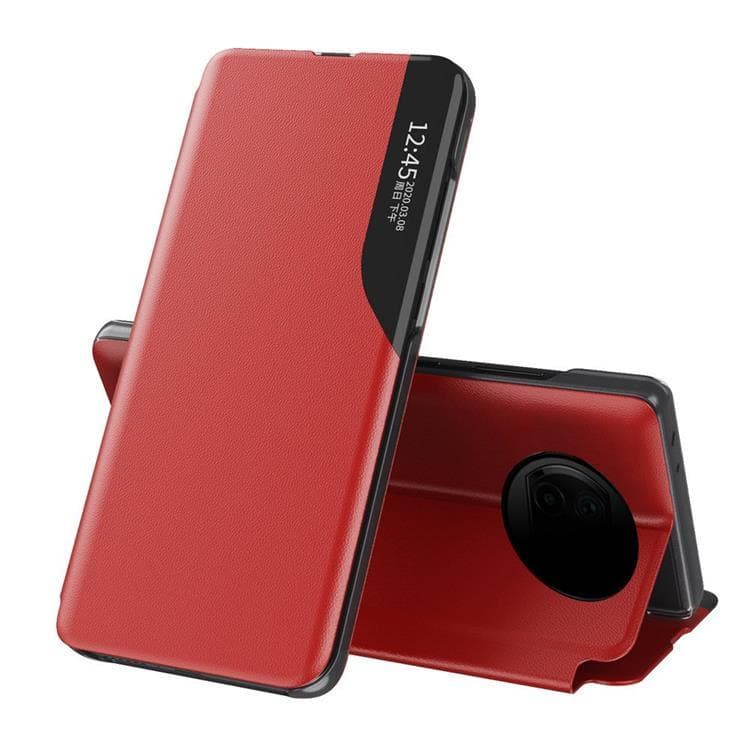 Eco Leather View Fodral Xiaomi Redmi Note 9T - Röd