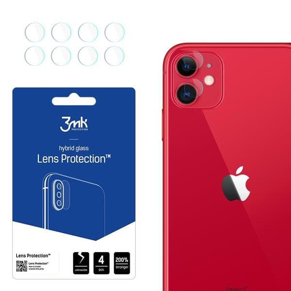 3MK Hybrid Glass Linsskydd iPhone 11