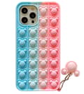 Miniatyrbild 1 av 6: Panda Pop it Fidget Multicolor Skal till iPhone 13 Pro - Rosa