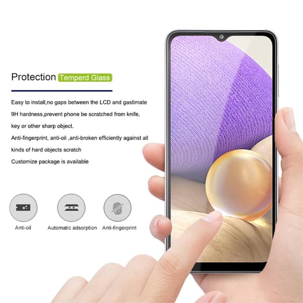 Härdat Glas Skärmskydd Samsung Galaxy A03s Skärmskydd - Clear