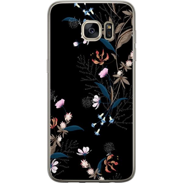 Samsung Galaxy S7 edge Genomskinligt Skal Blommor