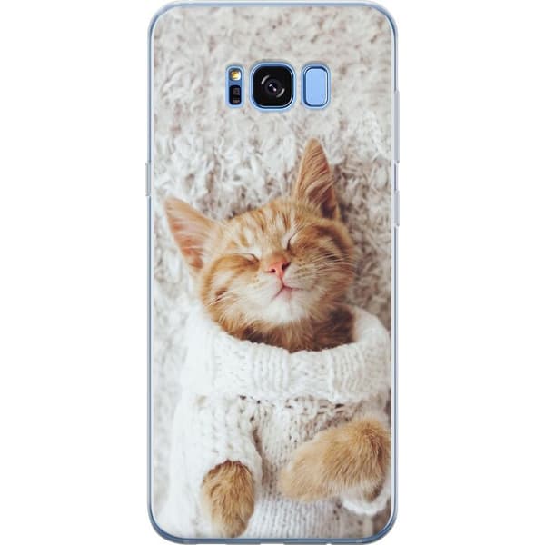 Samsung Galaxy S8 Genomskinligt Skal Katt