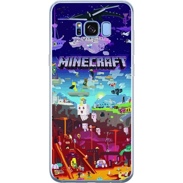 Samsung Galaxy S8+ Gjennomsiktig deksel MineCraft