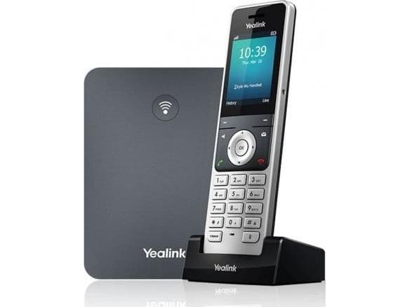 Yealink W76P - Trådløs telefon / VoIP-telefon med anrops-ID - 1900 MHz - DECT - treveis anropskapasitet - SIP, SIP v2, RTCP-XR, VQ-RTCPXR - 10 linjer