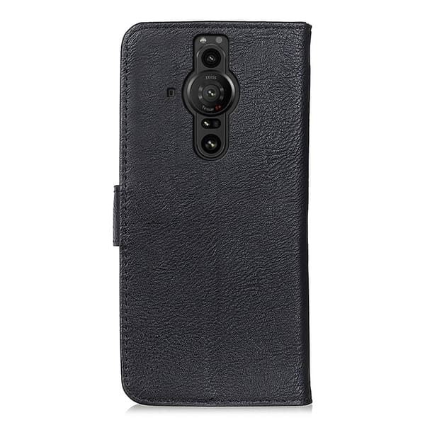 KHAZNEH Wallet Stand Case for Sony Xperia Pro-1 - Black