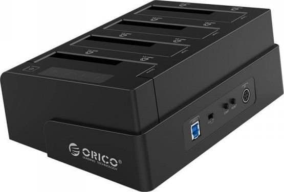 Orico dokkingstasjon for HDD/SSD, 2,5''/3,5'', USB 3.0, SATA med klonefunksjon (svart)