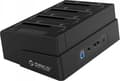 Miniatyrbilde 1 av 2: Orico dokkingstasjon for HDD/SSD, 2,5''/3,5'', USB 3.0, SATA med klonefunksjon (svart)