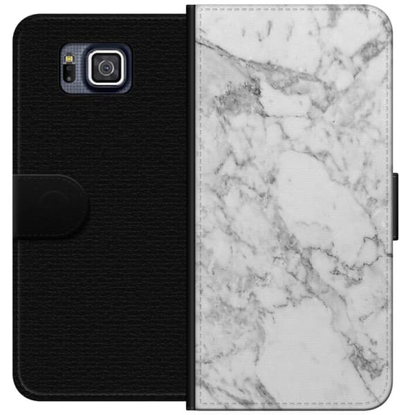 Samsung Galaxy Alpha Plånboksfodral Marmor Vit