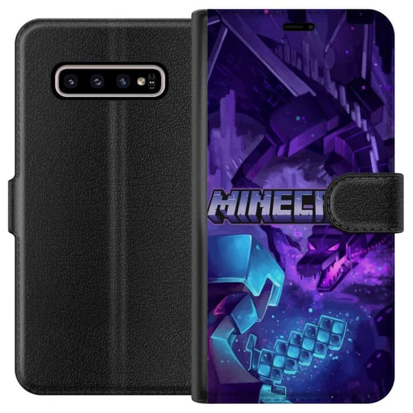 Samsung Galaxy S10+ Tegnebogsetui Minecraft