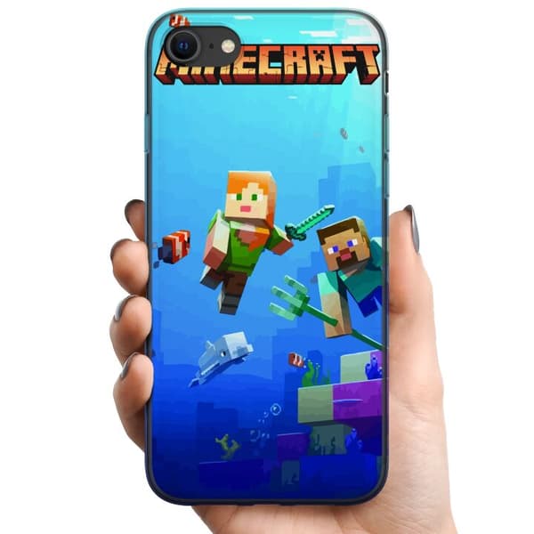 Apple iPhone 8 TPU Mobilcover Minecraft