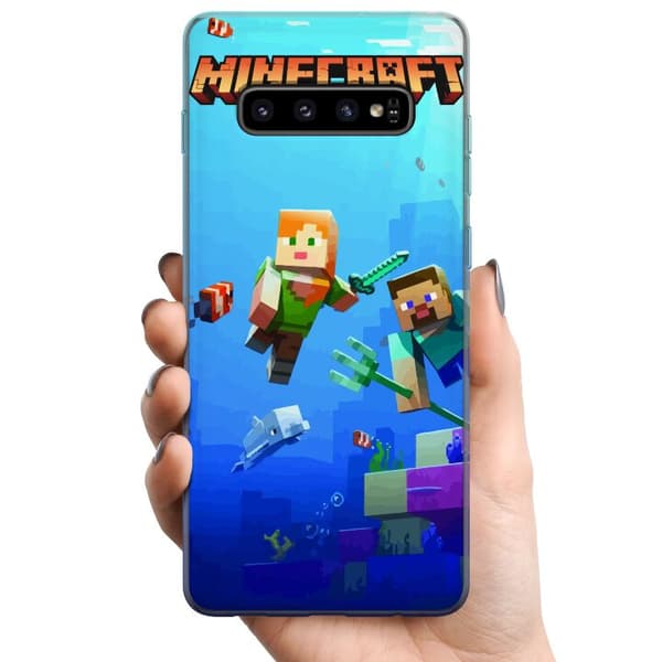 Samsung Galaxy S10 TPU Matkapuhelimen kuori Minecraft