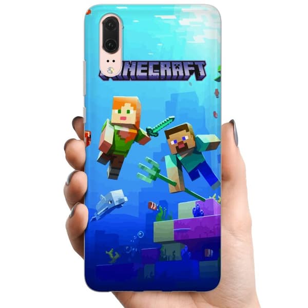 Huawei P20 TPU Mobildeksel Minecraft