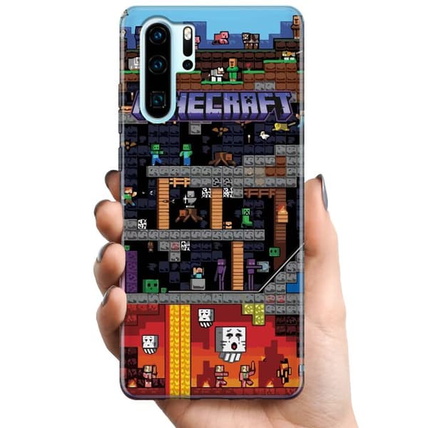Huawei P30 Pro TPU Mobilcover Minecraft