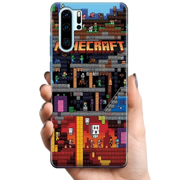 Huawei P30 Pro TPU Mobildeksel Minecraft