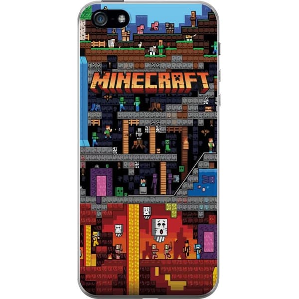 Apple iPhone 5 Gjennomsiktig deksel Minecraft