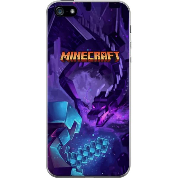 Apple iPhone 5 Läpinäkyvä kuori Minecraft