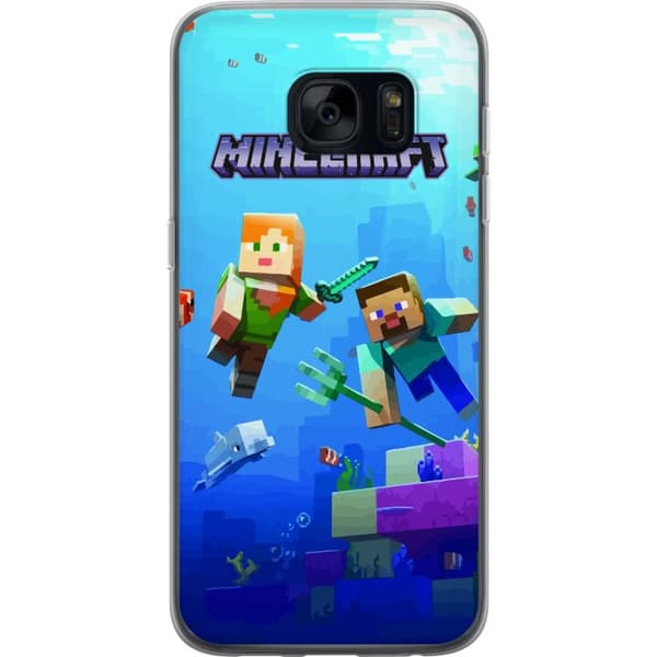 Samsung Galaxy S7 Gjennomsiktig deksel Minecraft