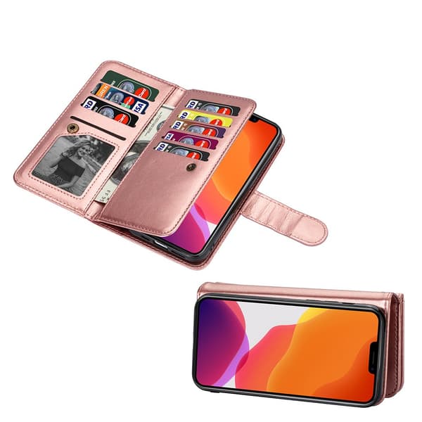 iPhone 13 Mini - Praktiskt 9-Kort Plånboksfodral