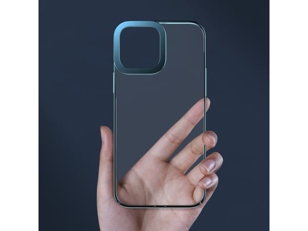 Baseus Glitter Transparent iPhone 13-deksel (blå)