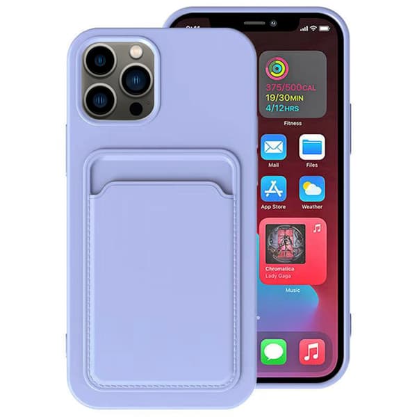 iPhone 13 - Skyddande Floveme Skal med Korthållare