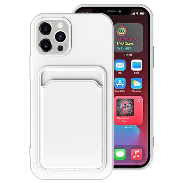 iPhone 13 - Skyddande Floveme Skal med Korthållare