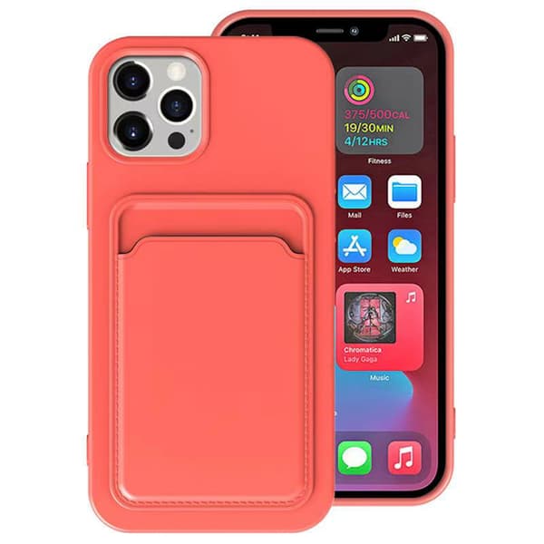 iPhone 13 - Skyddande Floveme Skal med Korthållare