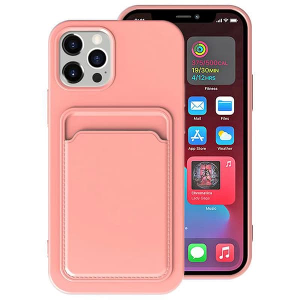 iPhone 13 - Skyddande Floveme Skal med Korthållare