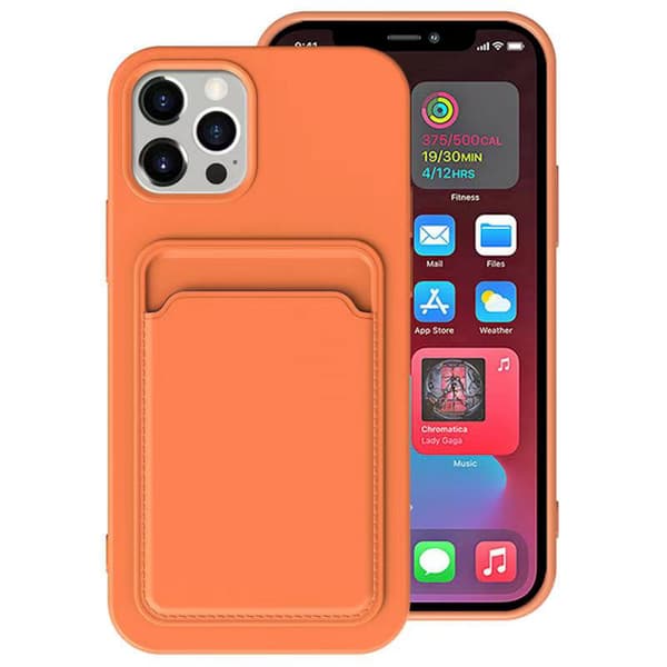 iPhone 13 - Skyddande Floveme Skal med Korthållare