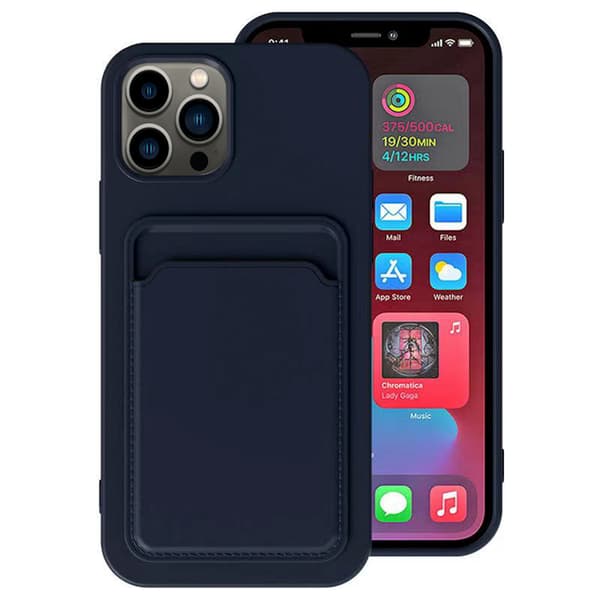 iPhone 13 - Skyddande Floveme Skal med Korthållare