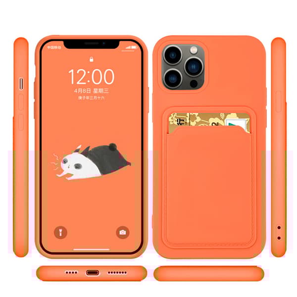 iPhone 13 - Skyddande Floveme Skal med Korthållare