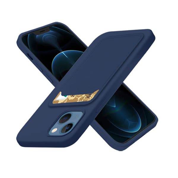 iPhone 13 Mini - Praktiskt Stilrent Skal med Korthållare