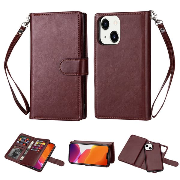 iPhone 13 - Robust Elegant 9-Kort Plånboksfodral