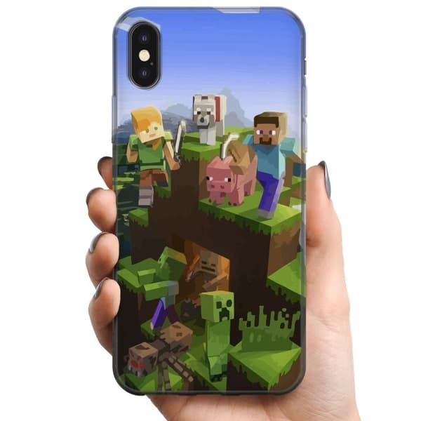 Apple iPhone XS TPU Matkapuhelimen kuori MineCraft