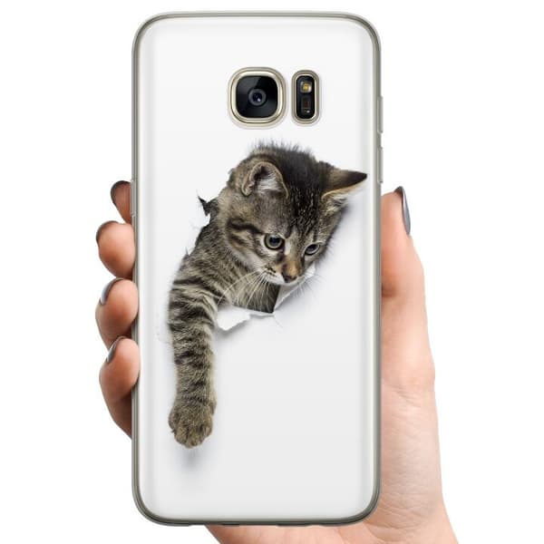 Samsung Galaxy S7 edge TPU Mobildeksel Katt