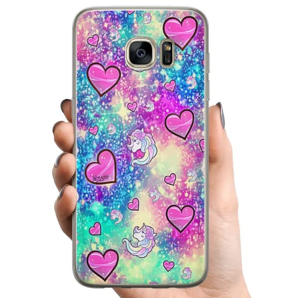 Samsung Galaxy S7 edge TPU Mobilcover Enhörning