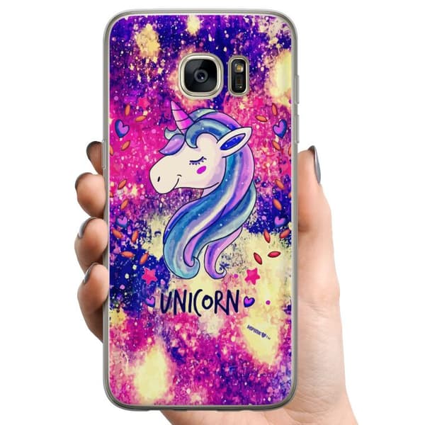 Samsung Galaxy S7 edge TPU Mobildeksel Enhörning