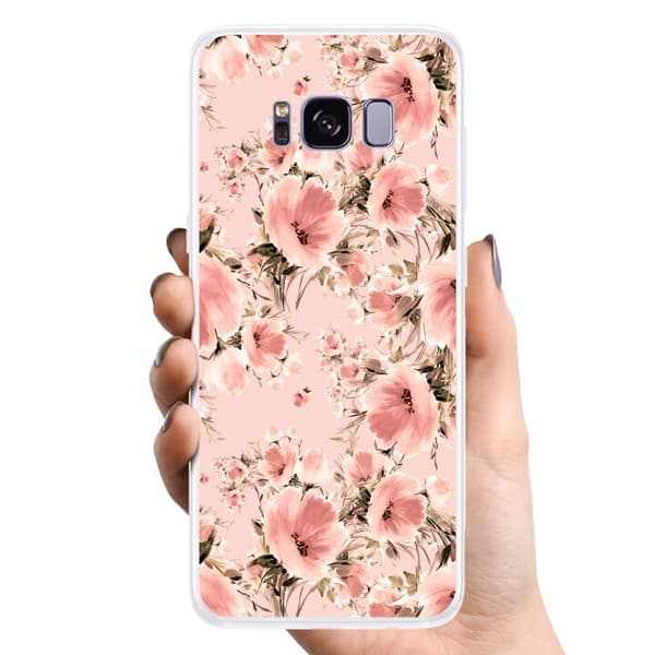 Samsung Galaxy S8 TPU Mobilcover Blomster
