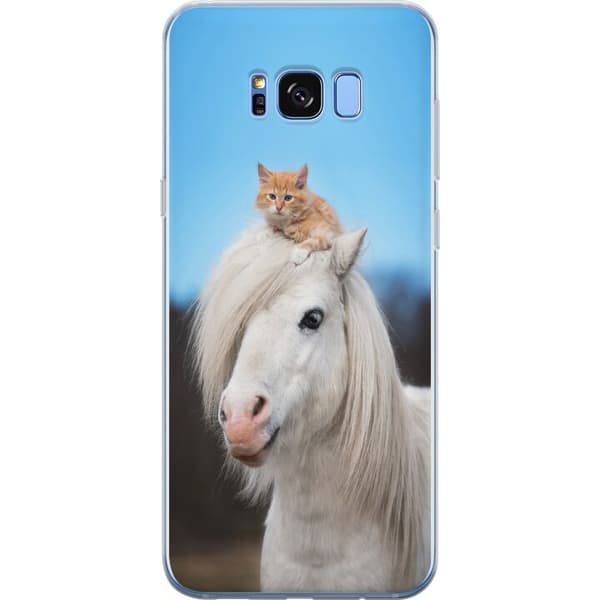 Samsung Galaxy S8 Skal / Mobilskal - Häst & Katt