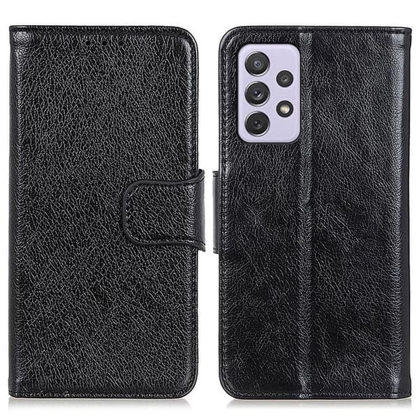 Textured Split Leather Wallet Case Samsung Galaxy A73 5G