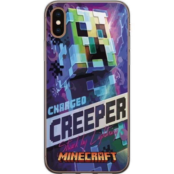Apple iPhone XS Cover / Mobilcover - Minecraft
