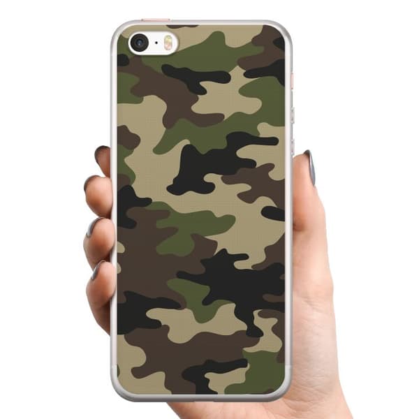 Apple iPhone 5s TPU Mobilskal Woodland Camo