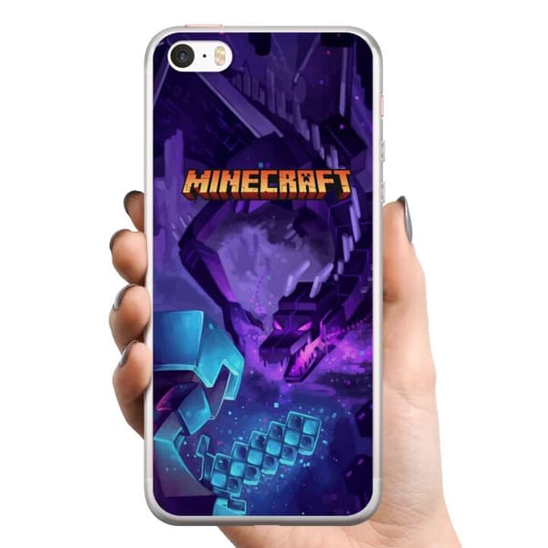 Apple iPhone SE (2016) TPU Mobildeksel Minecraft