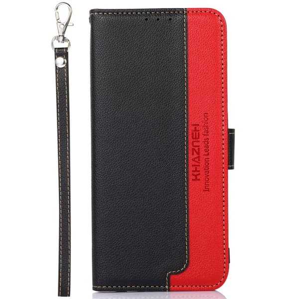 KHAZNEH Phone Cover for Samsung Galaxy A73 5G - Black & Red