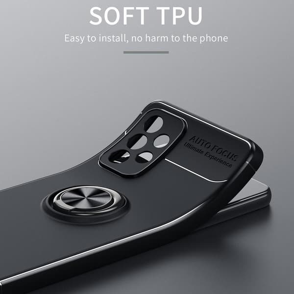 Samsung Galaxy A73 5G TPU skal med Finger Ring - Svart