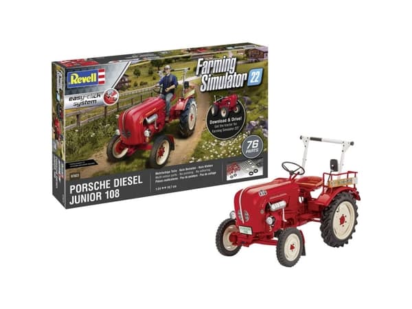 PROMO Revell 07823 Porsche Junior 108 traktor enkeltklikksystem 1:24