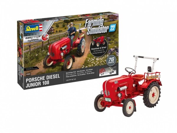 PROMO Revell 07823 Porsche Junior 108 traktor enkeltklikksystem 1:24